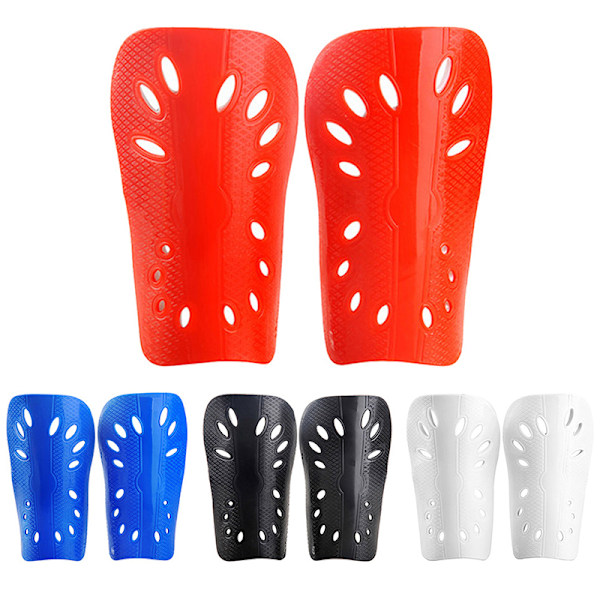 1 par Fodboldskinnebensskinner Fodboldskinnebensskinner i plastik Skinnebensskinner F Blå Blue S