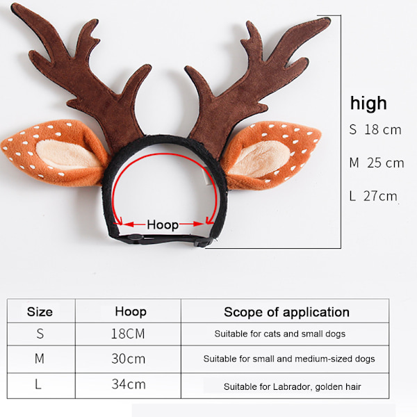 Julehjort Horn for Hunder, for Hundens Ferie