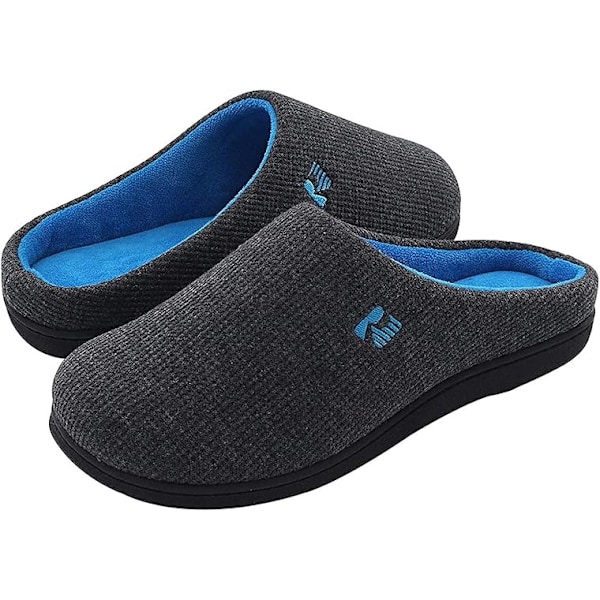 Original tvåfärgad tofflor med memory foam för män