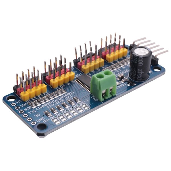 PCA9685 16-kanals 12-bitars PWM servomotor drivrutin IIC-modul för robotgränssnitt I2C-modul