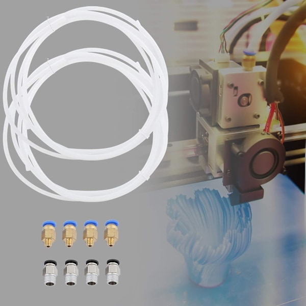 Ptfe-rør Pc4 M6 Quick Fit 2*Ptfe-rør 4*Pc4M6 Quick Fit 4*Pc4M10 lige pneumatisk fitting tryk