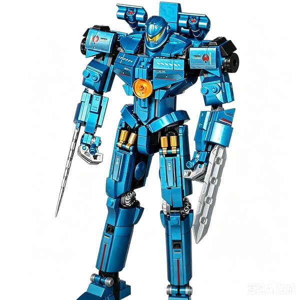 Mecha Byggeklodser Modelsæt, Robot Samleklodslegetøj, Samleobjekt Mecha Figur Display Gipsy Danger