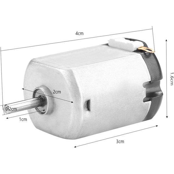 20 kappaletta Mini sähkömoottori Sähkömoottorit DC 3V 130 Mini moottori muovikotelolla Lefou DIY-projektille Sunmostar