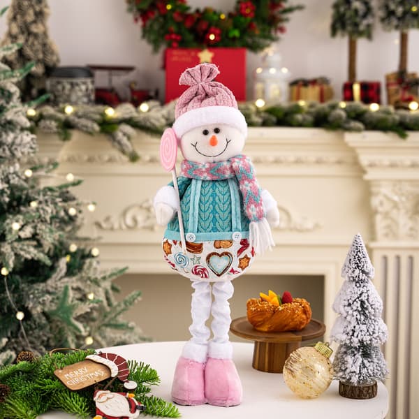 Julepynt rosa jul teleskopisk dukke ornamenter elder