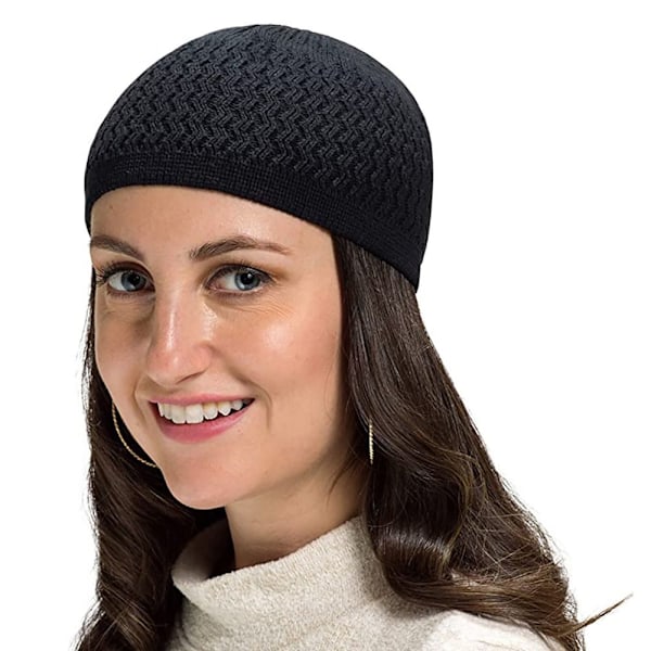 Muslimi-tyylinen neulottu pipo MÖRKRÖ DARK RED
