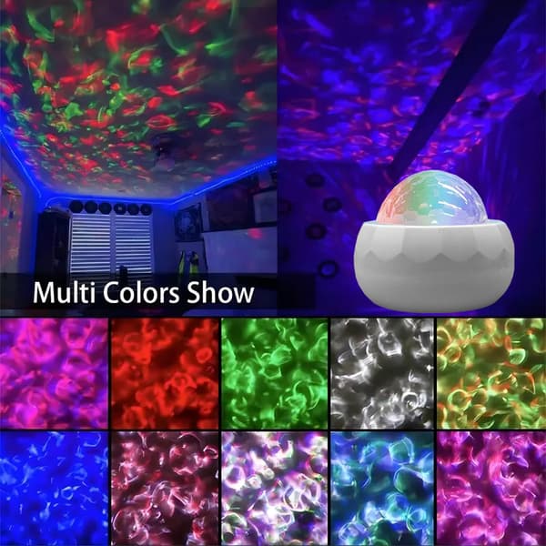 LED Projektor Lys Natlys USB Drevet, Krystal version Crystal version