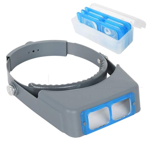 Head Mounted Magnifier Visor Dual Lenses, Professional Jeweler