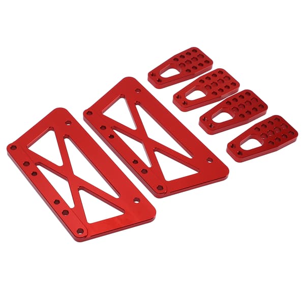 RC Metalllegeringschassi Lyftplåtsats för Axial SCX10 1/10 RC Modellbilsdelar Röd
