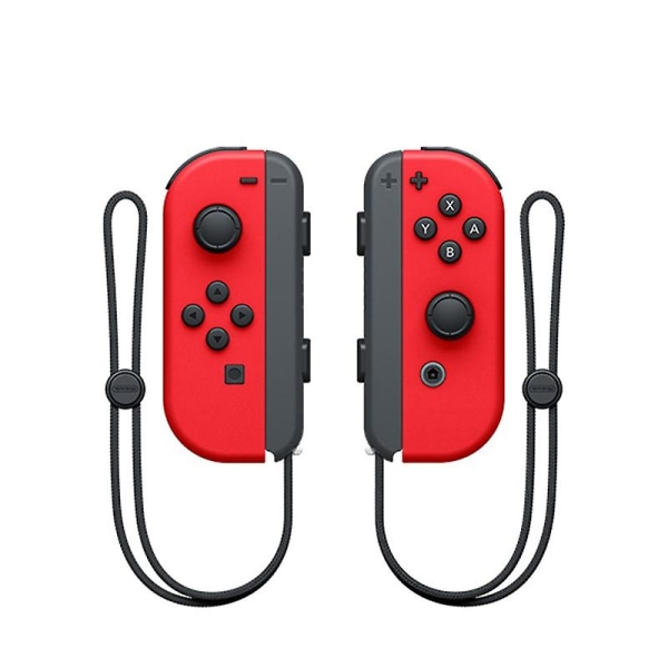 NS-bryter venstre og høyre håndtak joycon håndtak bryter bluetooth håndtak med fjernvekkelse og håndstropp Big red left and right handles