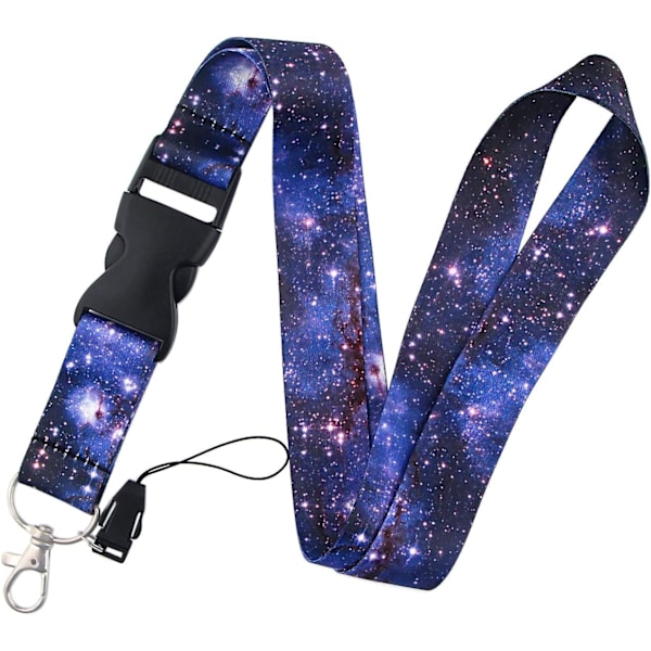 Lila Galaxy-halsband för Nycklar Arbets-ID-hållare 20,3\" Lång