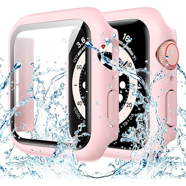 Vanntett deksel for Apple Watch Series 8Series Rosa Pink 45mm