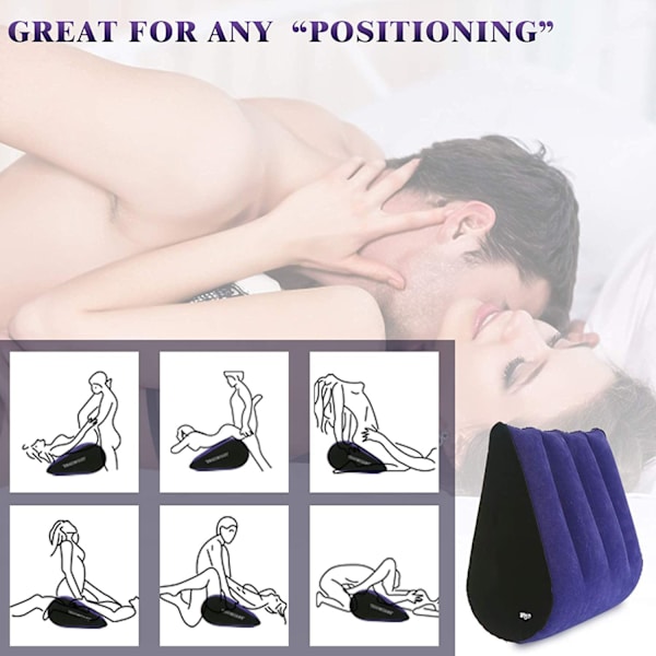 Trekant Sex Pude For Sofa Reise Pude Sammenleggbar Ingen Hull Oppblåsbar Sexleketøy For Rechargeable pump