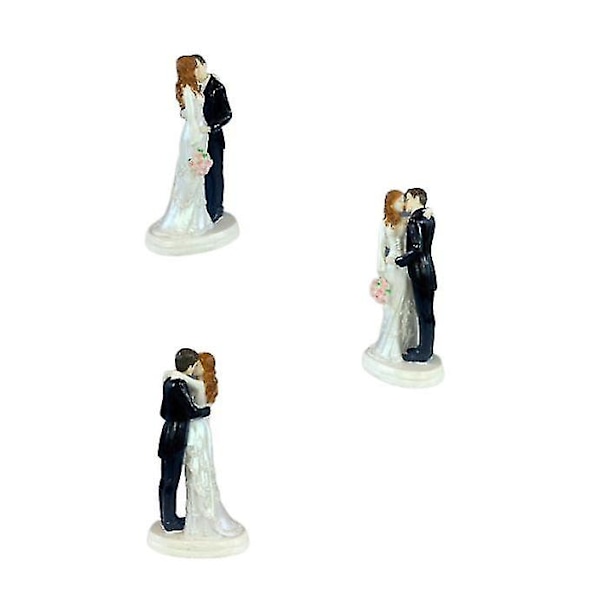 Bryllup Brudgom Harpiks Ornament Statue Kake Topper Bryllupsdekorasjon Sta style 1