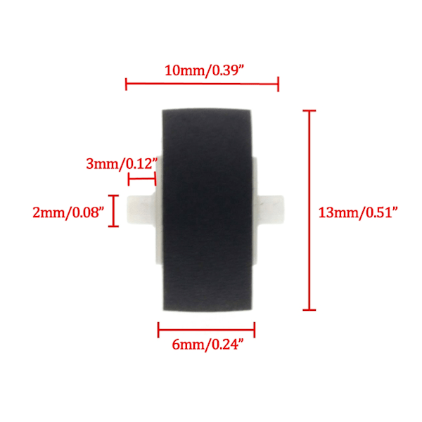 Holdbar Kassette Hjul Trinse Klemme Rulle til RSBX501, RSC1060, RSCA1060, RSCH404, RSCH510, RSDT75, RSHD505, RSHD515