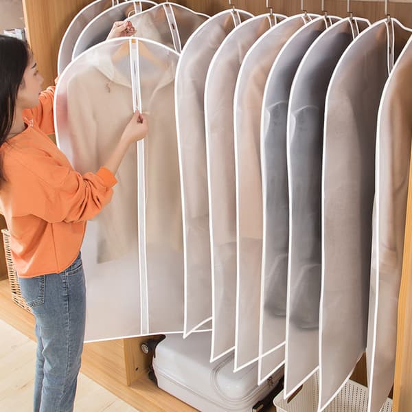 5 transparenta klädpåsar av hög kvalitet