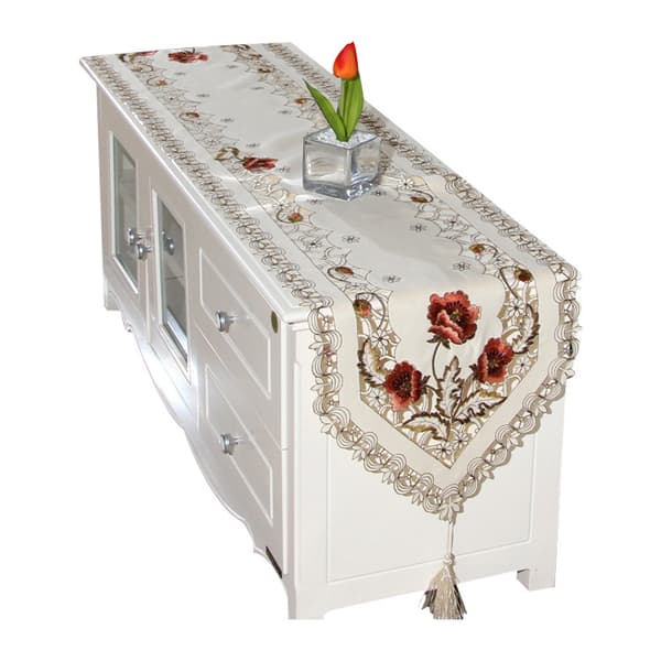 Brodert Bordflagg Kaffebordduk Hjemmebord