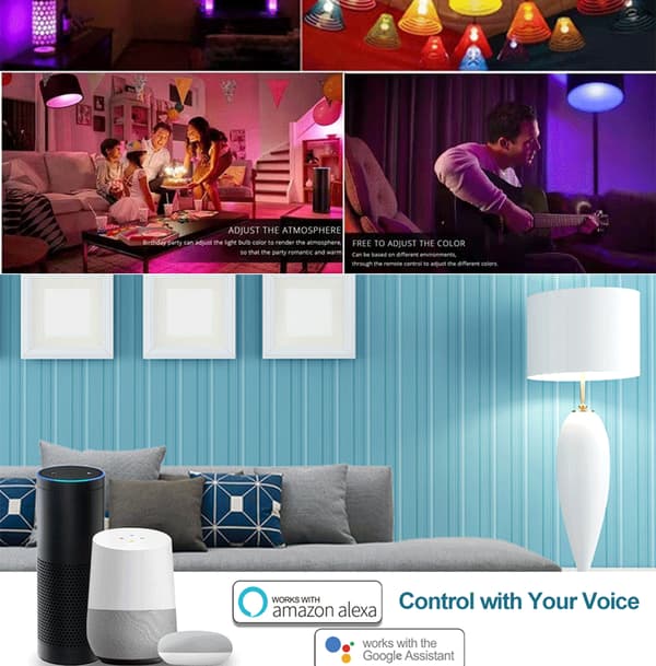 5W WiFi intelligent alexa stemmestyring LED pære E14