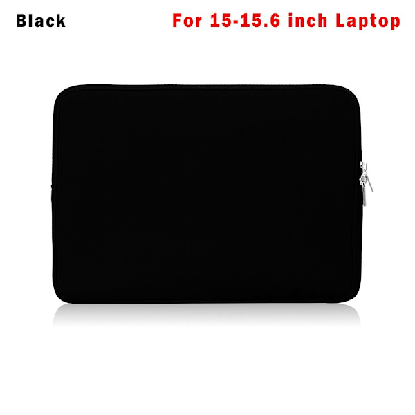 Laptopveske Sleeve Case Cover SVART FOR 15-15.6 TOMMER svart black For 15-15.6 inches