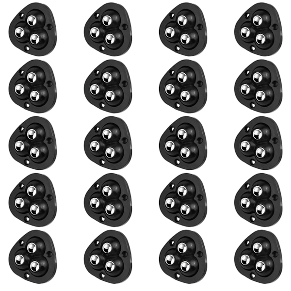 20 stycken små möbelhjul Självhäftande Swivel Casters Mini Transfer Casters 360 grader Möbler