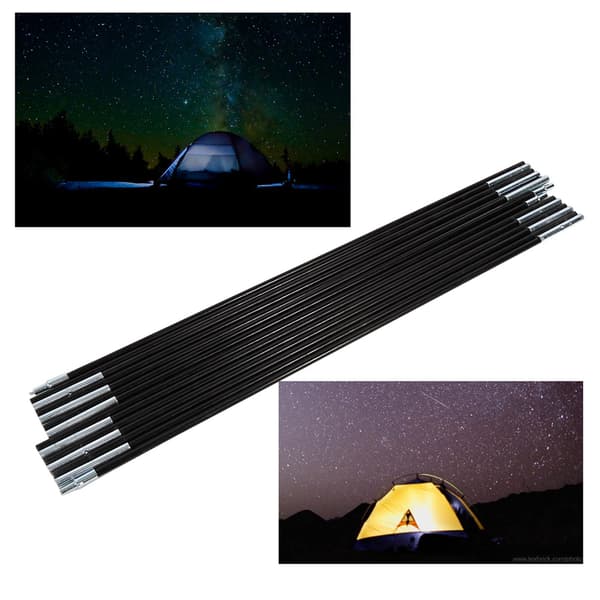 2-osainen lasikuituinen telttakepiteline ulkoiluun