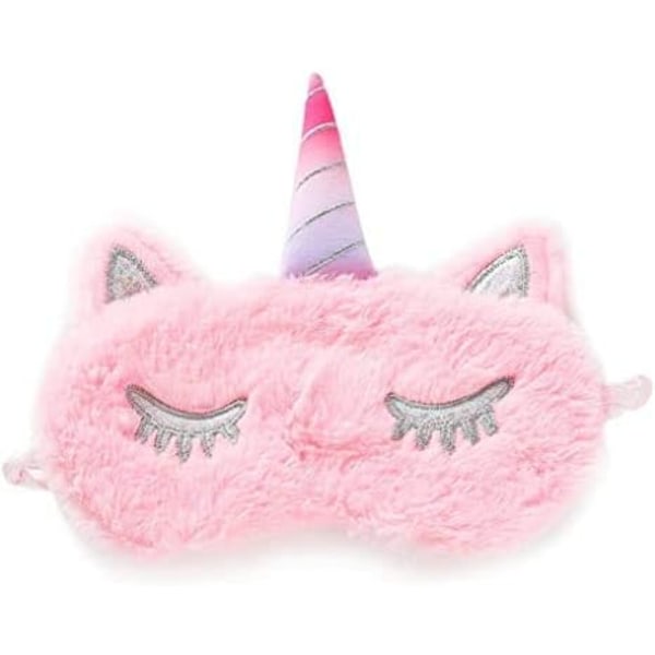 Sovmask för barn, 2-pack Unicorn Kids sovmask, söt