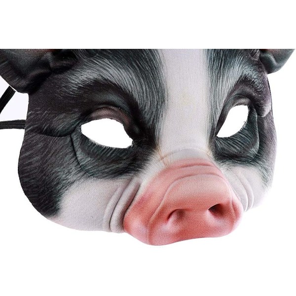 1 stk halvmaske dyremaske gris maske skummel gris maske for Halloween kostymefest cosplay rekvisitter