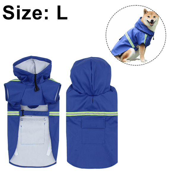 Hund Regnrock Poncho Jacka Husdjur Hund Slicker Regnrock Utrustning Regn