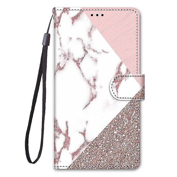 Kotelo Samsung Galaxy M32 4g/ F22 Luova Kuvio Tui Magneettinen Kortinpidike Lompakko - Leijona