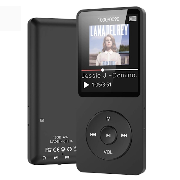 Kortti MP4-soitin Mini MP3-opiskelijan Walkman 8G-koneen tallennustila eBoo