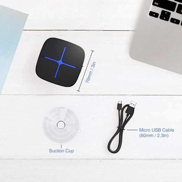 Suihkukaiutin Vedenpitävä Ulkokäyttöön Bluetooth-yhteensopiva Kaiutin Imuukupilla Kannettava Langaton Minikaiutin Stereo