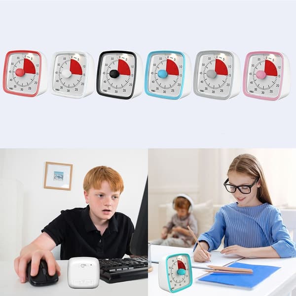 Visuel Timer Klasseværelsestimer HVID[BT} White