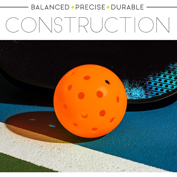 Stabil og holdbar 74mm40 huller 26g Pickleball GPickleball plastik Weifu hulbold