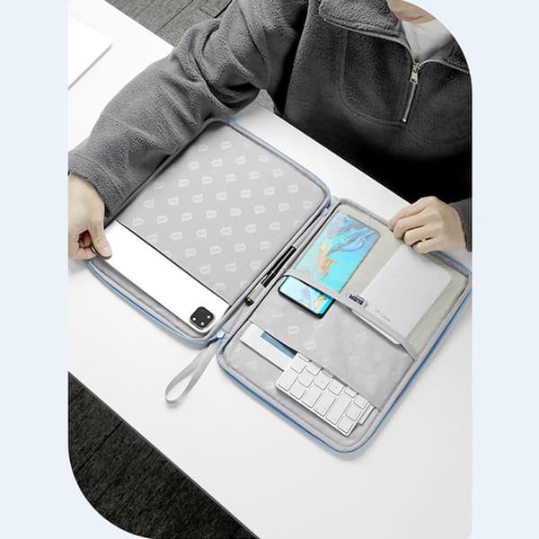 Håndtaske Tablet Case BLÅ 12,9 TOMMER - spot salg Blå Blue 12.9 inch