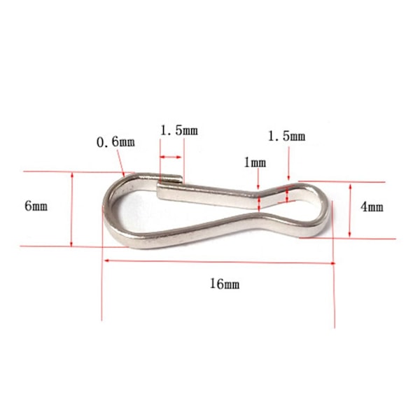 10 stk metallspenner dukkeveskekjede 40MM 40mm