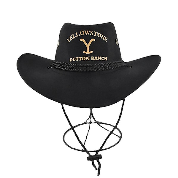 Eurooppalainen ja amerikkalainen Yellowstone kaareva lippa cowboy-hattu retro jazz-hattu Yellowstone cowboy-hattu ritarihattu