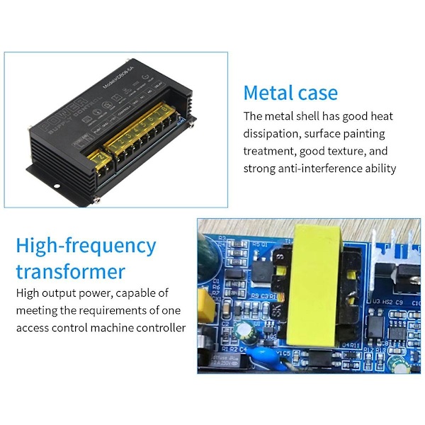 12v reläomkopplare för elektroniskt dörrkontrollsystem tryck com gnd 5a 100-245v spänning