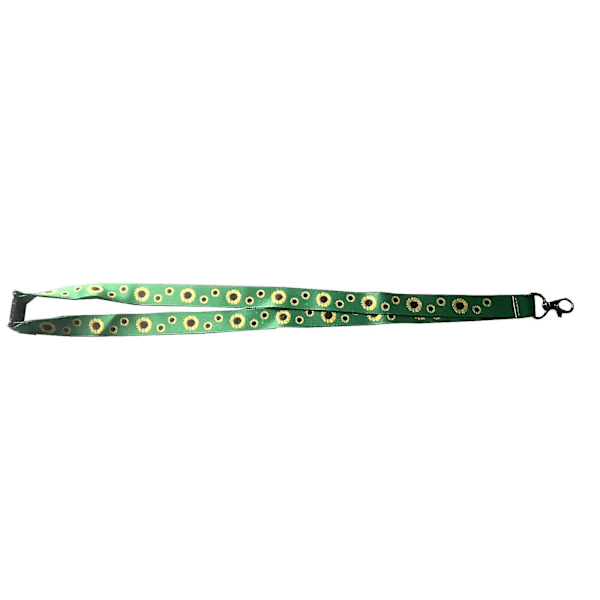 Kaulakoru Auringonkukka Lanyard Turvallisuuskatkaisimella + Muovinen Henkilökorttikotelo (ZYH) 1Pc