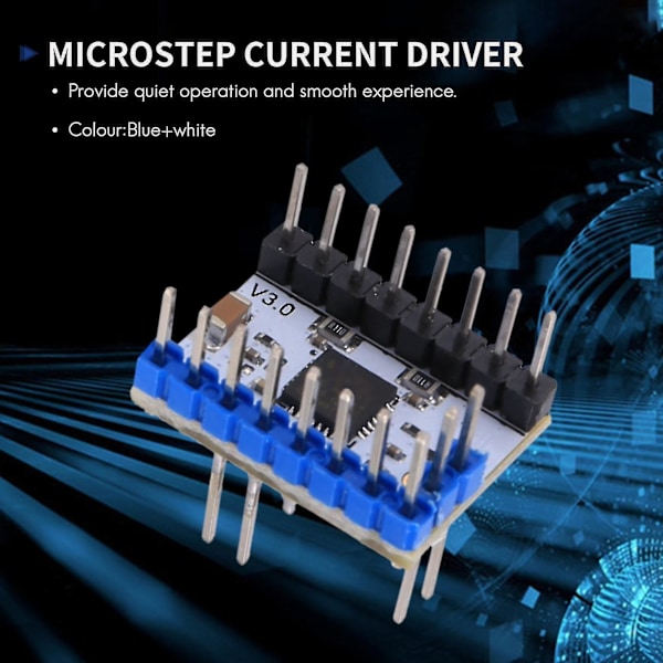 5 kpl Tmc2209 V3.0 -ohjainaskelmoottorin hiljainen ohjain 256 mikrosteppiä Virta 2.8a Tmc2208