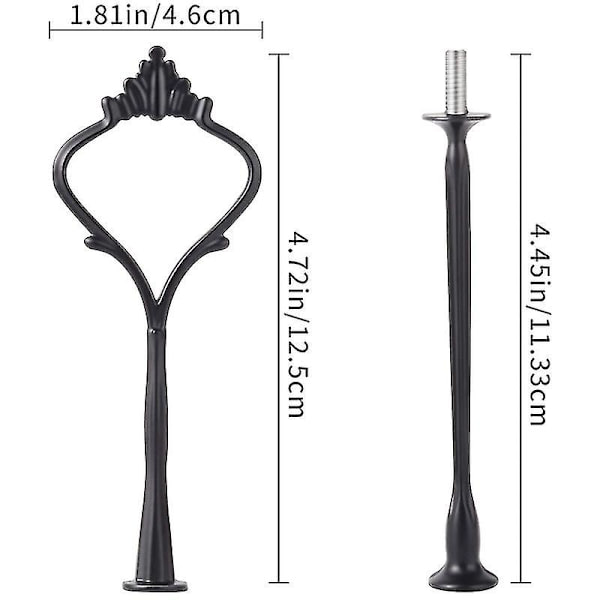 Sæt lagdelt bakke hardware til kageform 3 lag kageform fittings hardware holder til