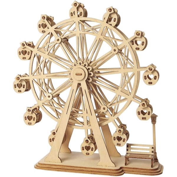 Rakennussarja Ferris Wheel 3D-rakennussarja puusta