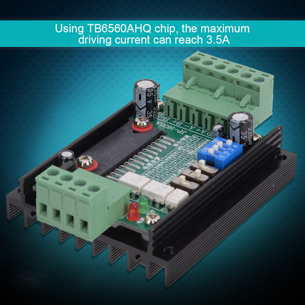 Yksiakselinen askelmoottorin ohjain TB6560AHQ -piirillä, suuri nopeus kotelolla 3,5A 12-32V