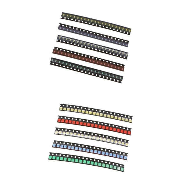200 stk. Smd Led Assorteret Diode Lys Kit Super Bright Smd Led Kit 0805