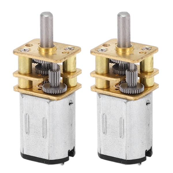 2 stk. Gearmotor DC 6V 200RPM Hastighedsreduktion 3x8 Aksel Gearmotor til RC Bil Legetøj