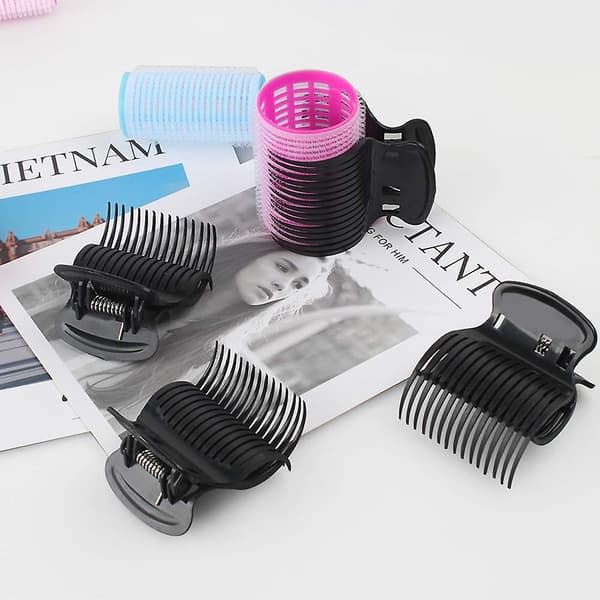 18 plastik varmerulle clips (sort)