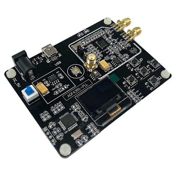 F19e 35m-4.4g rf signalgenerator adf4351 svepfrekvens oled-display utvecklingsmodulbräda med usb-kabel