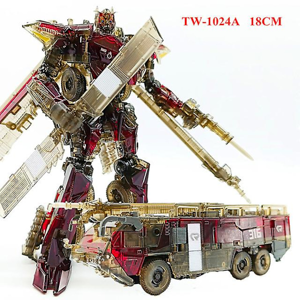 Bpf Ny 21cm Robot Tank Modell Leke Kule Transformasjon Anime Actionfigurer Fly Bil Film Barn Gave Ss38 6022a 18CM TW-1024A
