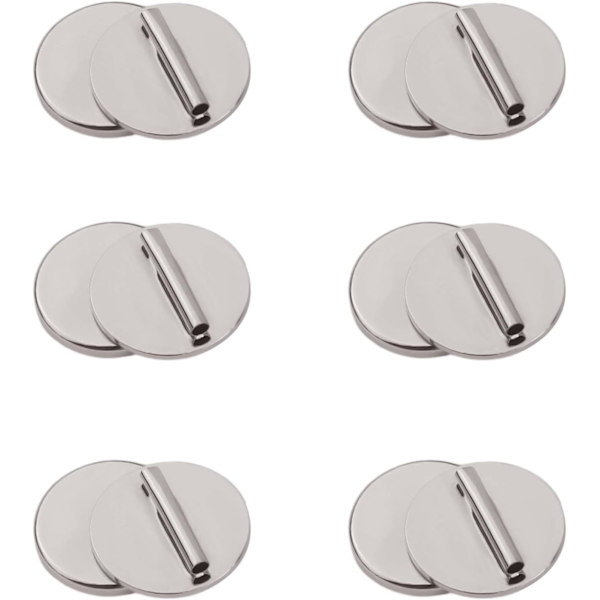 6 st Mini Magnetisk Brosch Pin Konverter, Pin Hållare Magnet Nästan