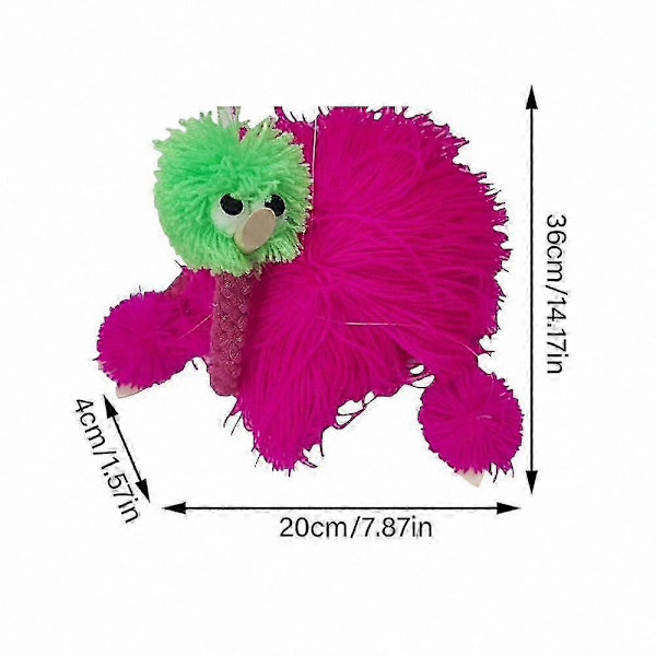 String Puppet Strutsedukke Leke for Interaktiv Lek Mellom Foreldre og Barn (h) Red