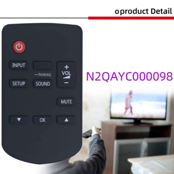 Lätt fjärrkontroll för Panasonic N2QAYC000098