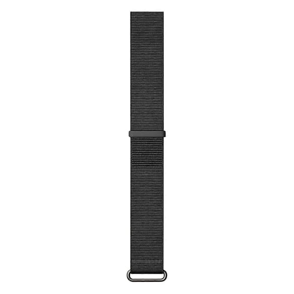 Borrelåsbånd i nylon for Garmin CIRQA Smart Band Midnight Rock Black